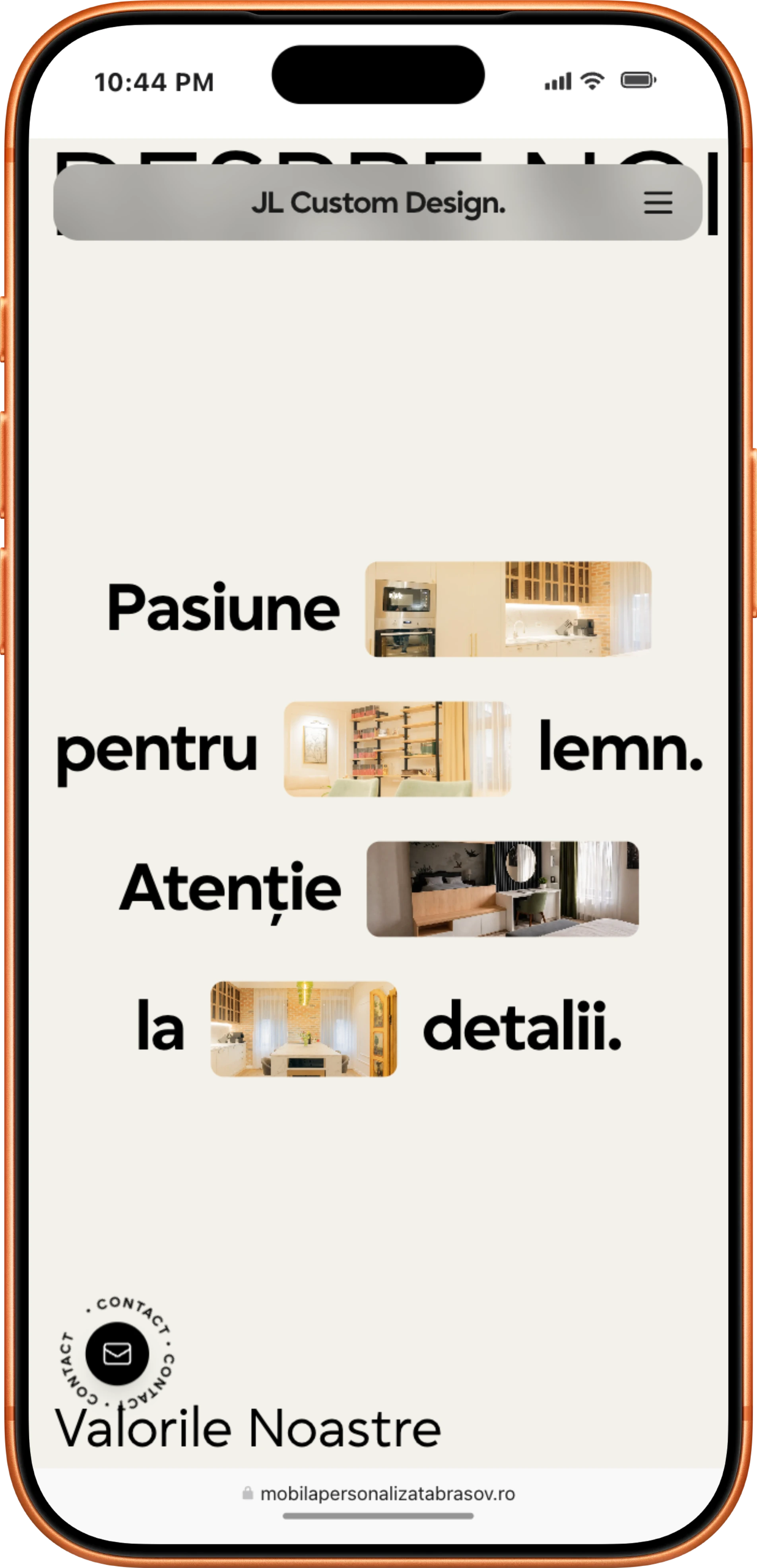 JL Custom Design — Design & Development project by Achieve, web design studio in Brașov — screenshot 6