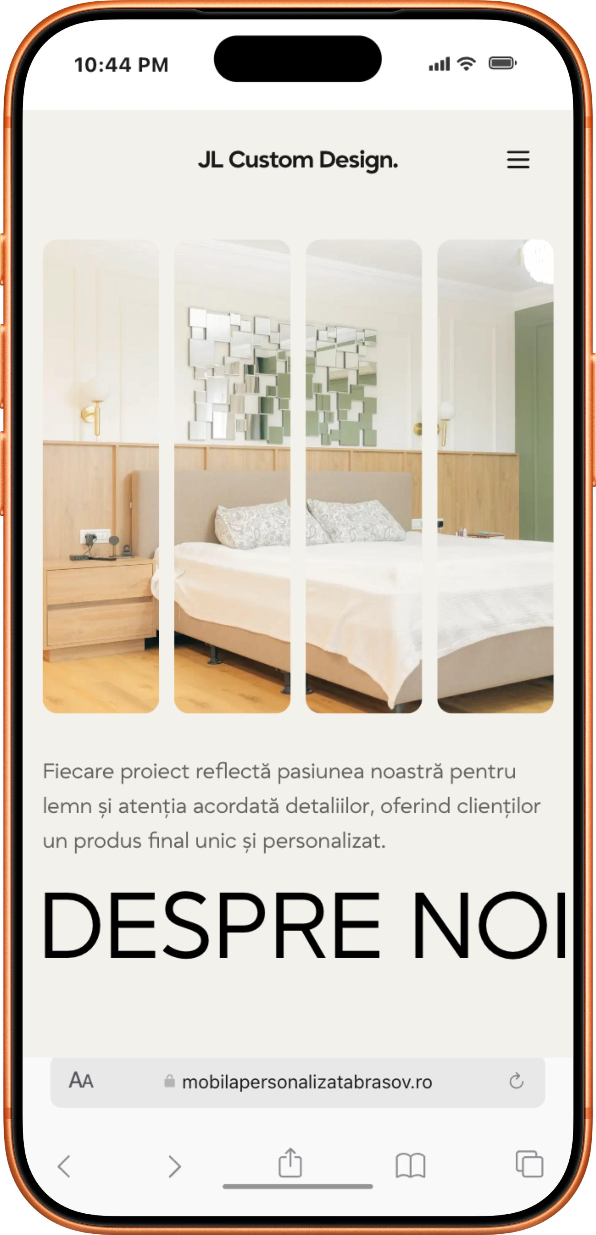 JL Custom Design — Design & Development project by Achieve, web design studio in Brașov — screenshot 7
